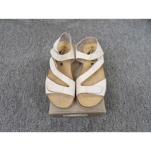 Plakton Women's Jane Nude Nubuck Leather Flatform Comfort Sandals EU 40 US 9